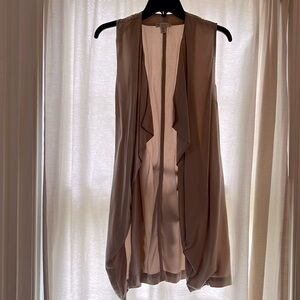 Eliane Rose sleeveless vest, size small, color tan. Never worn.